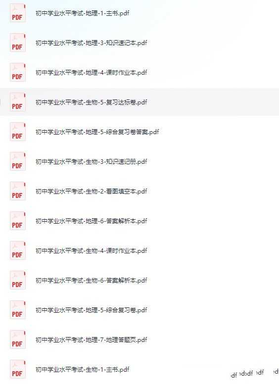 初中学业水平考试-生物+地理（2025深圳专版） - 知学乐园-知学乐园