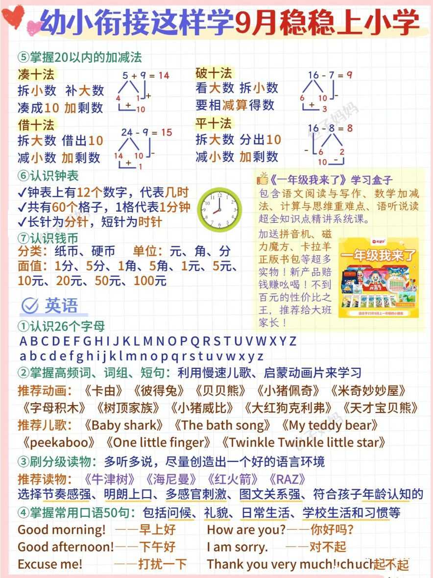 【幼小衔接】《幼小衔接学什么》系列（）2