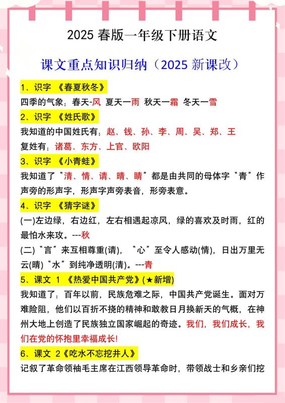 2025新课改小学语文1~6年级资料更新包-知学乐园