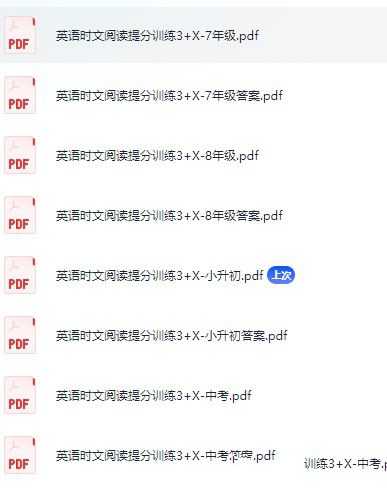 英语时文阅读提分训练3+X（2025版小升初+初中全套）(3