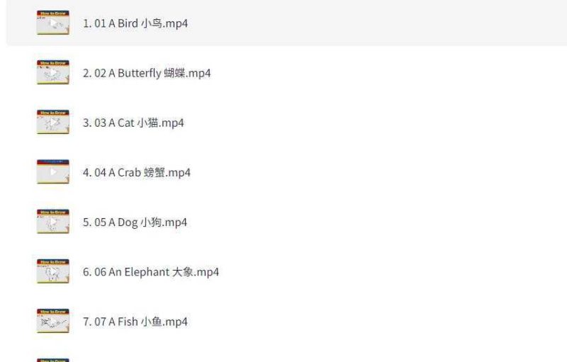 幼儿绘画教程《如何画动物》-知学乐园