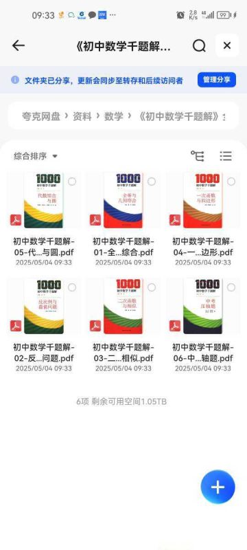 【教育资料】《初中数学千题解》全套6本-知学乐园