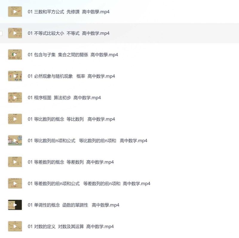 乐乐课堂高中数学600节视频课-知学乐园