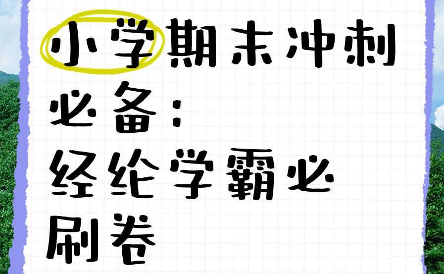 经纶学霸《2025春小学学霸期末必刷卷·语数英》 - 知学乐园-知学乐园