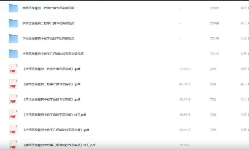 学而思秘籍·初中数学专项突破（含视频讲解）-知学乐园