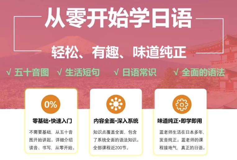 从零开始学日语，轻松、有趣、味道纯正 - 知学乐园-知学乐园